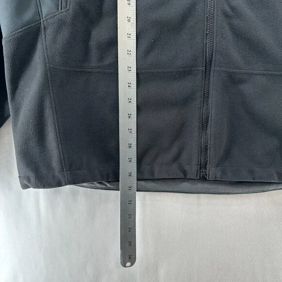 Mountain Hardwear Jacket Mens XL Mountain Tech II Soft Shell Fleece Gray Black - Picture 2 of 13